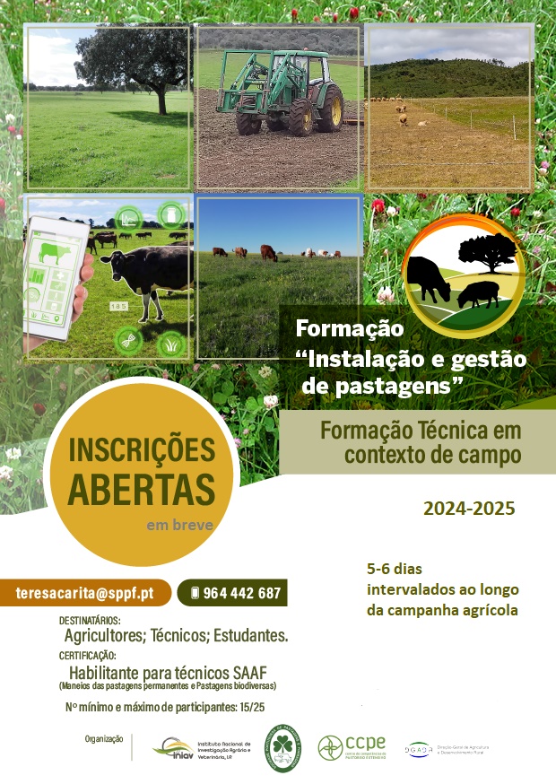 Cartaz Formacao Instalacao e gestao de pastagens 2024 2025
